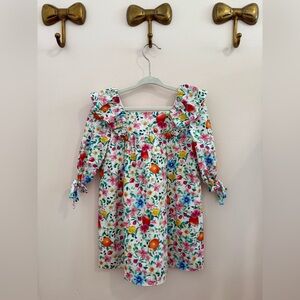 La coqueta Cuadras floral and fruit print cotton dress